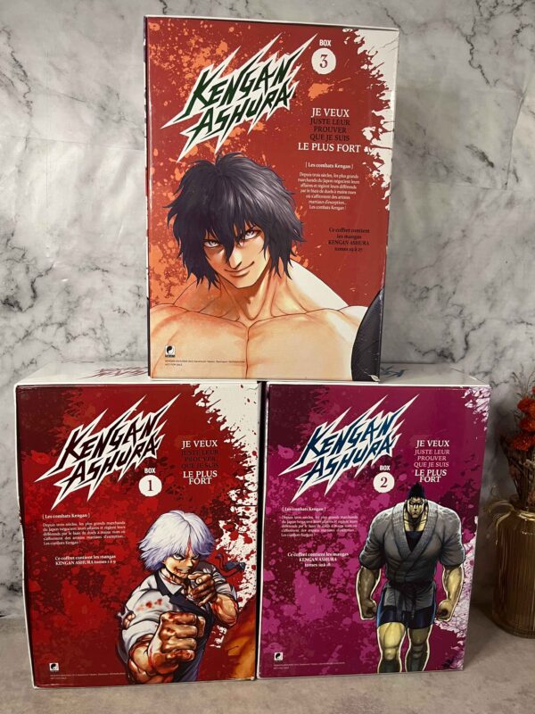 Kengan Ashura :  Collection Complète : 27 Tomes  ( 3 coffrets collectors - ex libris  )