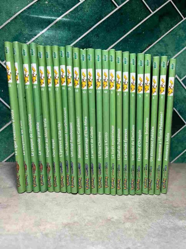 Pokemon Soleil Lune : Bibliotheque Verte - Collection Complète : 23 Tomes
