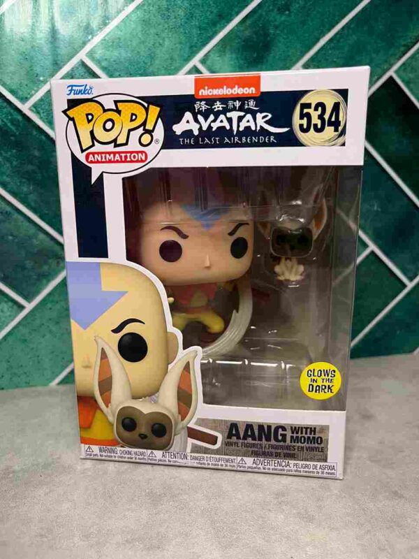 Funko Pop : Avatar - The Last Airbender / Aang ( With momo ) Glows in the dark