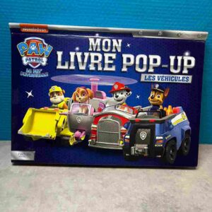 Retrouve les super véhciules de Chase, Ruben et tous les héros de la Pat' Patrouille dans ce magnifique livre pop-up. Multifonctions et remplis de