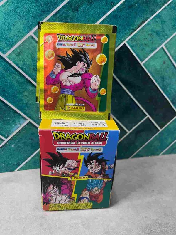 Panini : Dragon Ball Universal- 1 pochette de 5 cartes : Dragon Ball, Dragon Ball Z, Dragon Ball GT, Dragon Ball Super… Magnifique !!