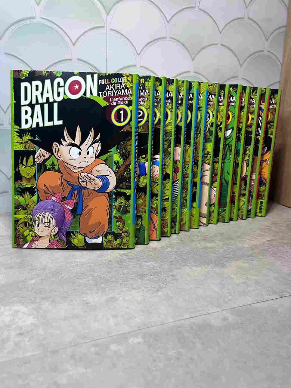 Dragon ball : Nouvelle édition en couleur : ARC 1 - TOME  1 A 8  L ENFANCE DE GOKU / ARC 2 - TOME  1 A 4  LE ROI DÉMON PICCOLO / ARC 3 - TOME 1 A 2 SAIYANS 