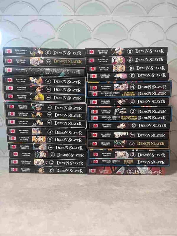 Demon Slayer  : Collection Complète - 25 Tomes ( 4 coffrets collectors + illustration - etc )