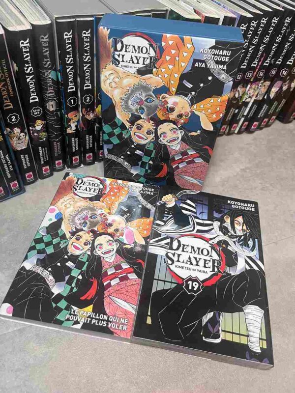 Demon Slayer  : Collection Complète - 25 Tomes ( 4 coffrets collectors + illustration - etc )