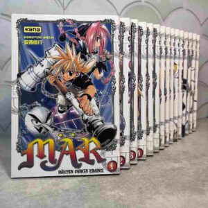 Màr vient de l'allemand "Màrchen", "conte de fées". Shônen manga d'action qui fait rimer aventure et créatures magiques. Ginta, lycéen de 14 ans, va se