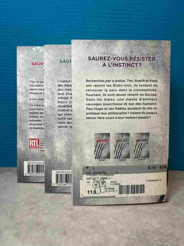 Instinct  1-3 / Trilogie : Vincent Villeminot