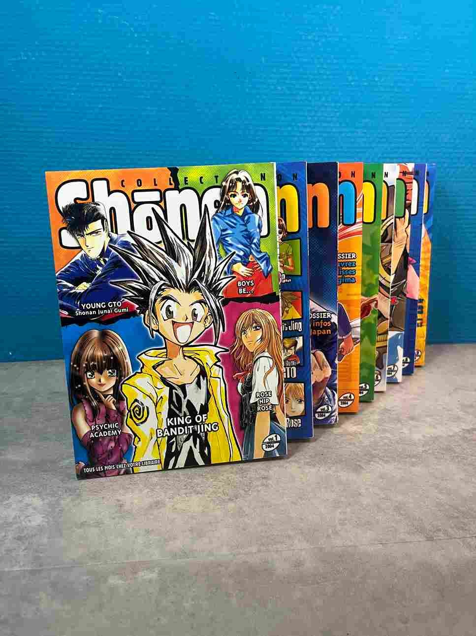 Séries phares publiées en 2004 : Young GTO , King of Bandit Jing , Psychic Academy • Boys Be... • Rose Hip Rose , air gear et negima etccc